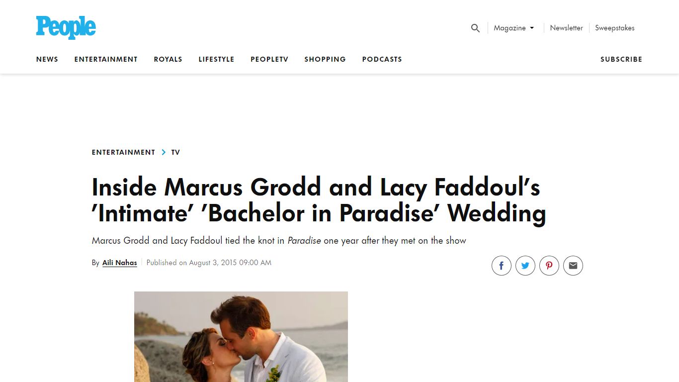 Bachelor in Paradise: Inside Marcus Grodd and Lacy Faddoul's Wedding