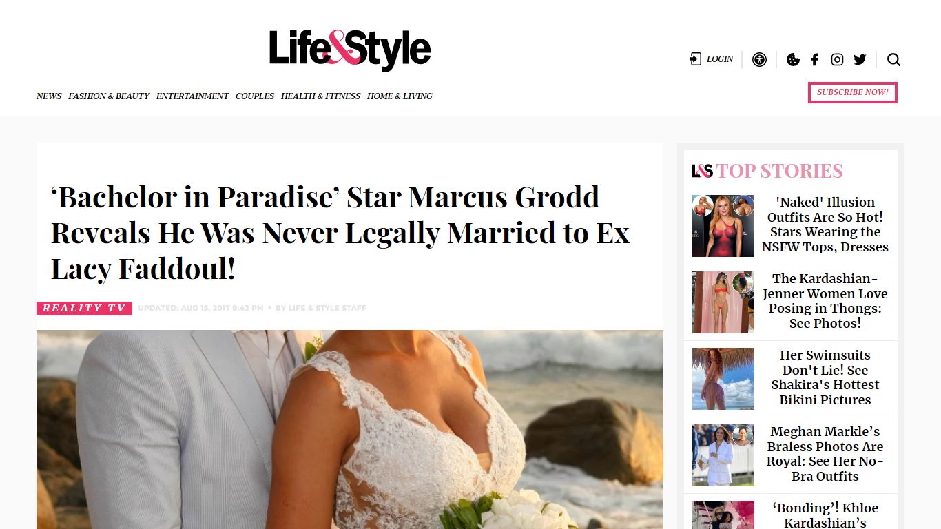 Marcus Grodd and Lacy Faddoul Never Legally Married on Bachelor in Paradise