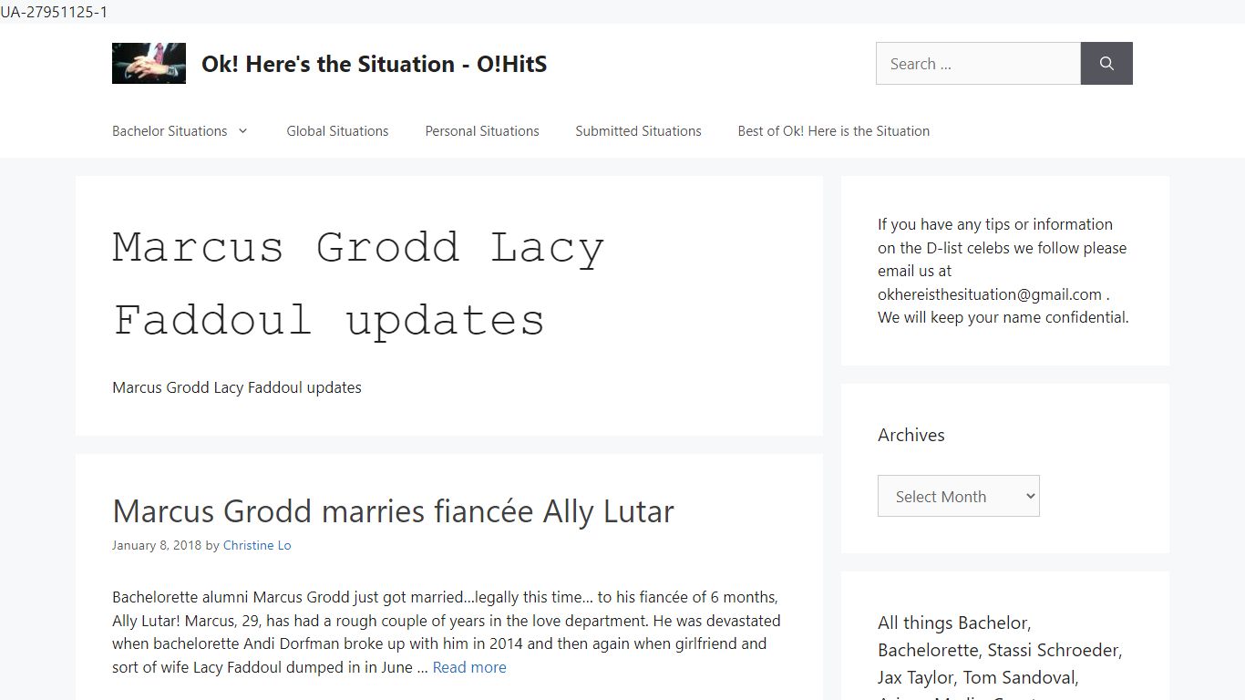 Marcus Grodd Lacy Faddoul updates - O!HitS